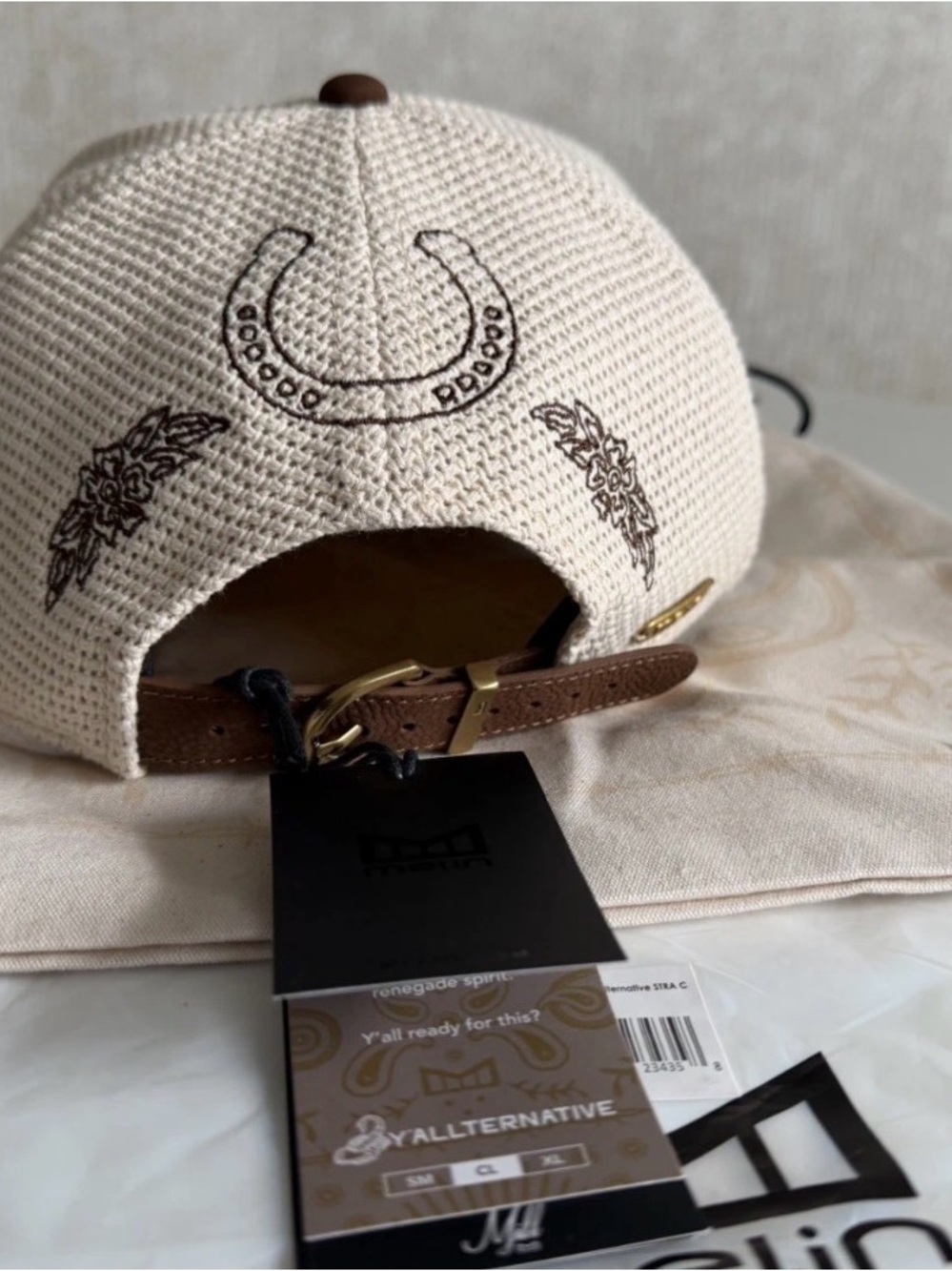 Melin Brand Tan & Brown Eye Embroidered Trucker Hat - Picture 5 of 6